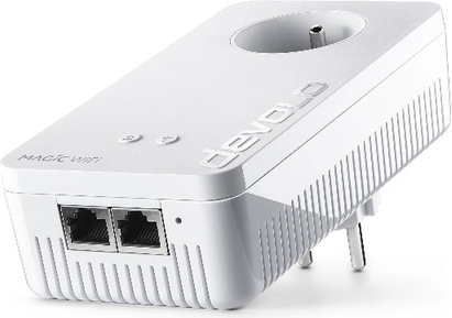 Devolo Magic 2 WiFi, 2400 Mbit/s, IEEE 802.11a, IEEE 802.11ac, IEEE 802.11b, IEEE 802.11g, IEEE 802.11n, IEEE 802.1p, IEEE 802.3,..., Gigabit Ethernet, 10,100,1000 Mbit/s, 10BASE-T, 100BASE-TX, 1000BASE-T, Wi-Fi 5 (802.11ac)