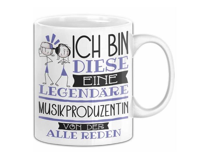 Trendation Tasse Musikproduzentin Tasse Geschenk Ich Bin Diese Eine Legendäre Musikpr