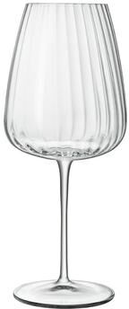 Luigi Bormioli Optica 23.75 Ounce Bordeaux Red Wine Glass, Set of 6 - 23.75 ounce