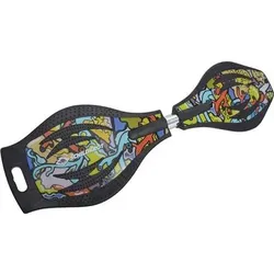 SCHILDKRÖT Skateboard Waveboard GOOD VIBES Graffiti, Größe ONE SIZE in Schwarz Schwarz