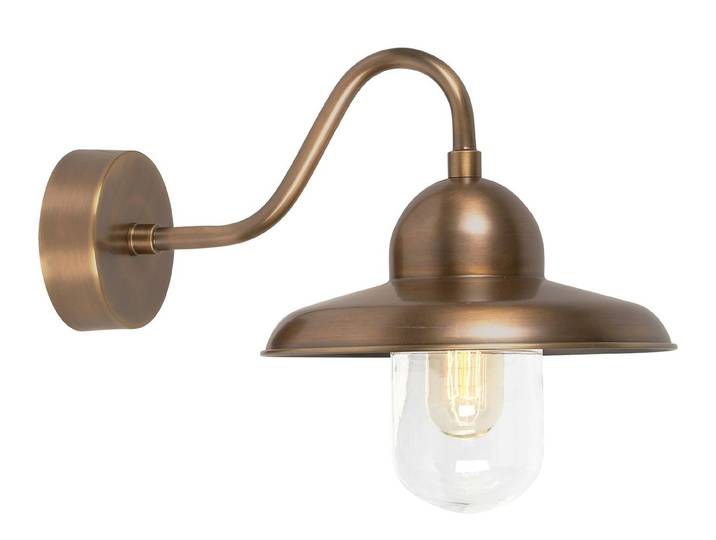 Elstead Somerton Außen-Wandleuchte E27 Gealtertes Messing IP44