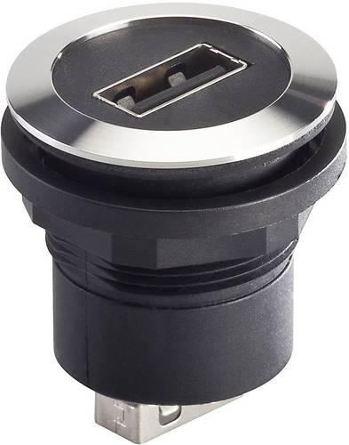 Georg Schlegel USB-Buchse A/A Edelstahl, twin rund, RONTRON-R-JUWEL Koppler Buchse / BuchseBauform Seite 1: USB-Buchse