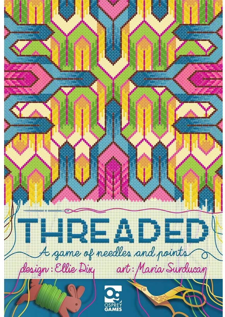 Threaded: A Game of Needles and Points by Osprey Games - Strategic Board Game for Needlecraft Studio Management