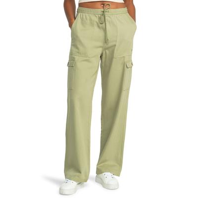 Cargohose ROXY "Precious", Damen, Gr. XS, Normalgrößen, grün (olivgrün), Obermaterial: 51% Baumwolle, 49% Lyocell., Hosen Cargohose