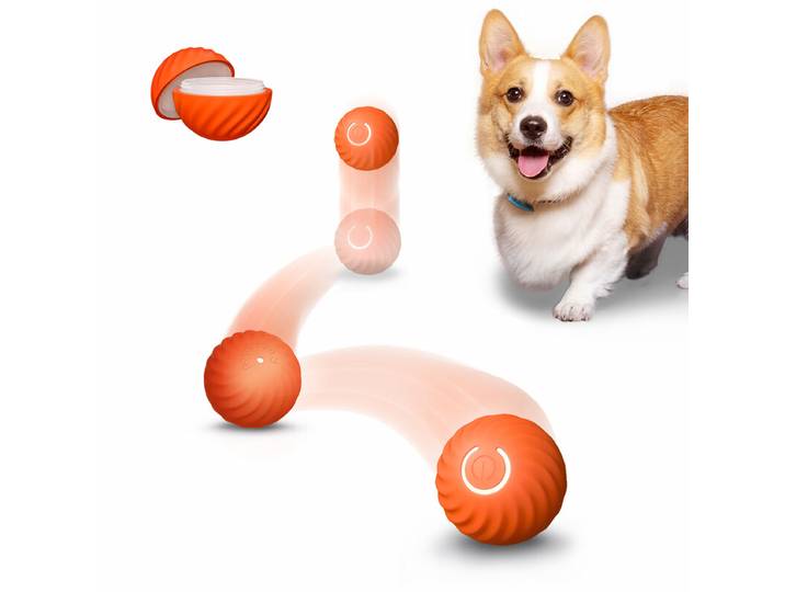 Petgravity slimme stuiterbal (voor de kleinere hond) oranje