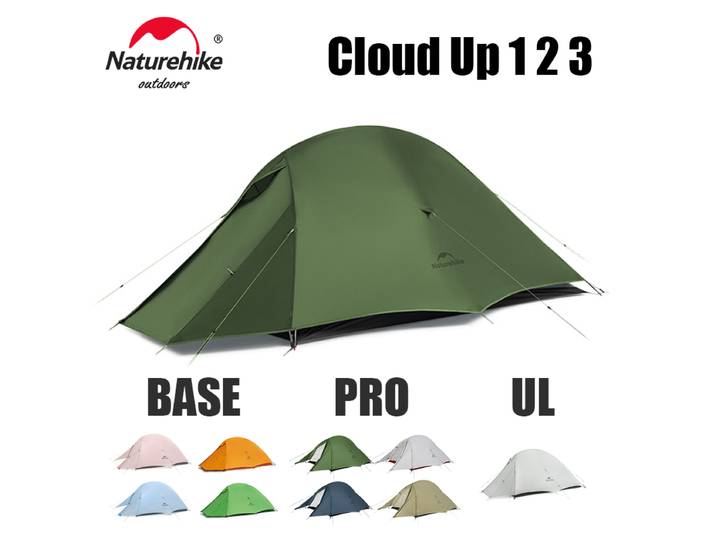 Naturehike Cloud Up 1 2 3 personnes tente de Camping ultralégère étanche tentes de Trekking randonnée sac à dos abri tente tente de voyage