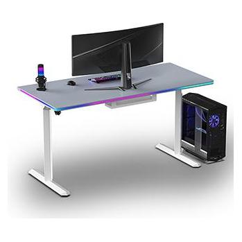 Ultradesk Gaming-Tisch QUEST, 140x70cm, 72-120cm (UD-QST-FRWT/DTGY)