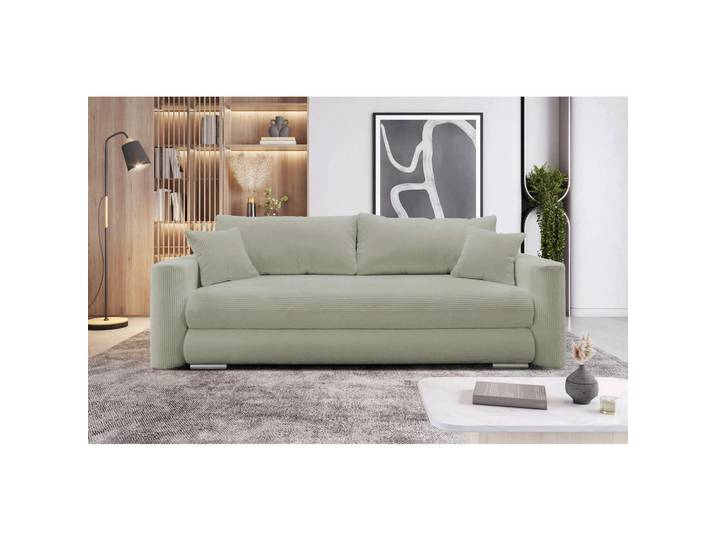 Mid.you Schlafsofa, Taupe, Kunststoff, 232x88x105 cm, Liegefunktion, Wohnzimmer, Sofas & Couches, Schlafsofas, Schlafsofas mit Bettkasten