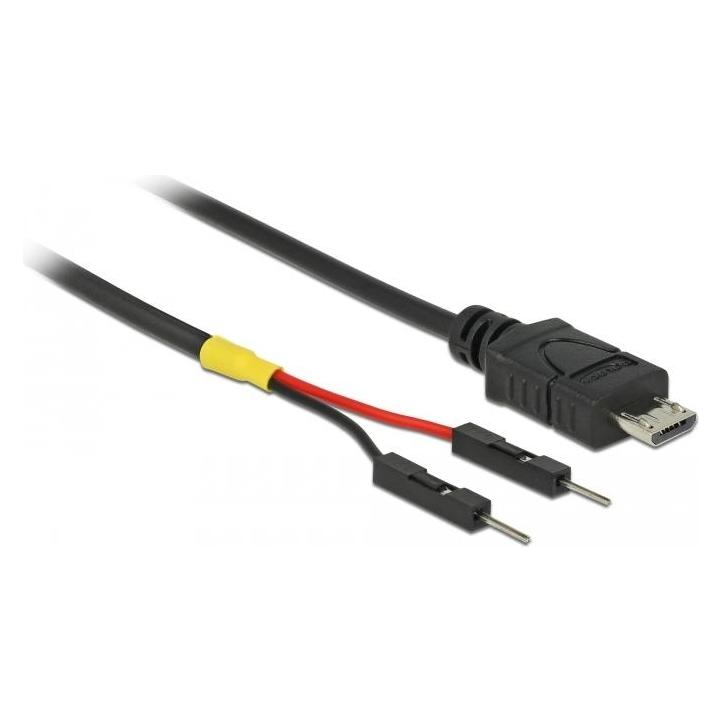 Delock USB Stromkabel Micro-B auf 2 x Pfostenstecker einzeln Strom 10 cm (0.10 m) (85406)