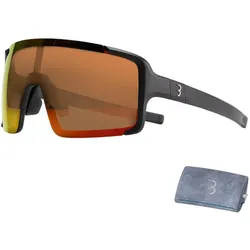 BBB, Unisex, Sportbrille, Chester MLC Fahrradbrille (matte white smoke, Smoke), Weiss, Orange, Schwarz