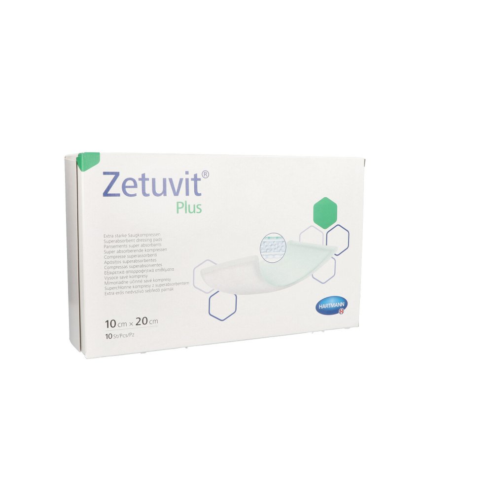 1001 Artikel Medical GmbH Zetuvit Plus extrastarke Saugkompr.steril 10x20 cm 07558343