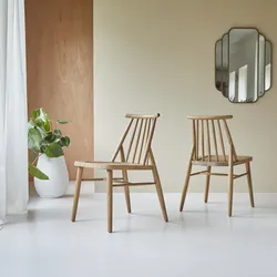 2er-Set Stühle Léa aus Akazienholz
