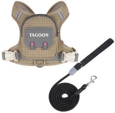 Uplift Treasures Reflective Adjustable Pet Harness And Leash Set a2 s