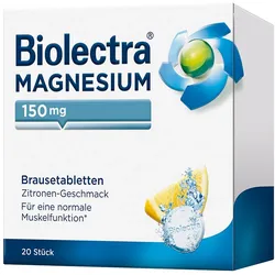 BIOLECTRA Magnesium 150 mg Zitrone Brausetabletten 20 St