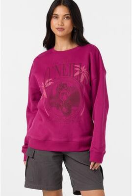 O'Neill s The Original Oversized Crew Neck Fleece in Raspberry, Size Small