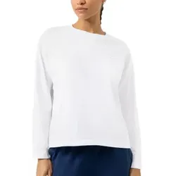 Mey Solid Love Long Sleeve T-Shirt Weiß Baumwolle Large Damen