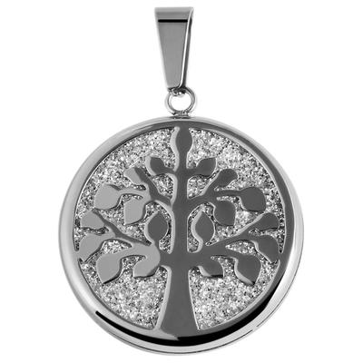 Kettenanhänger ADELIA´S "eleganter Schmuck Anhänger aus Edelstahl", blau, Schmuckanhänger, Damen, Edelstahl, Kettenanhänger