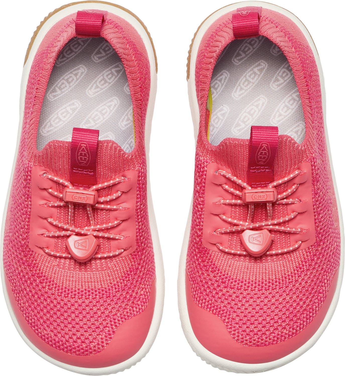 Barfussschuh KEEN "KNX KNIT LACE", Jungen, Gr. 31, weiss (dubarry, star weiß), Textil, Schuhe Barfussschuh dubarry, star weiß 31