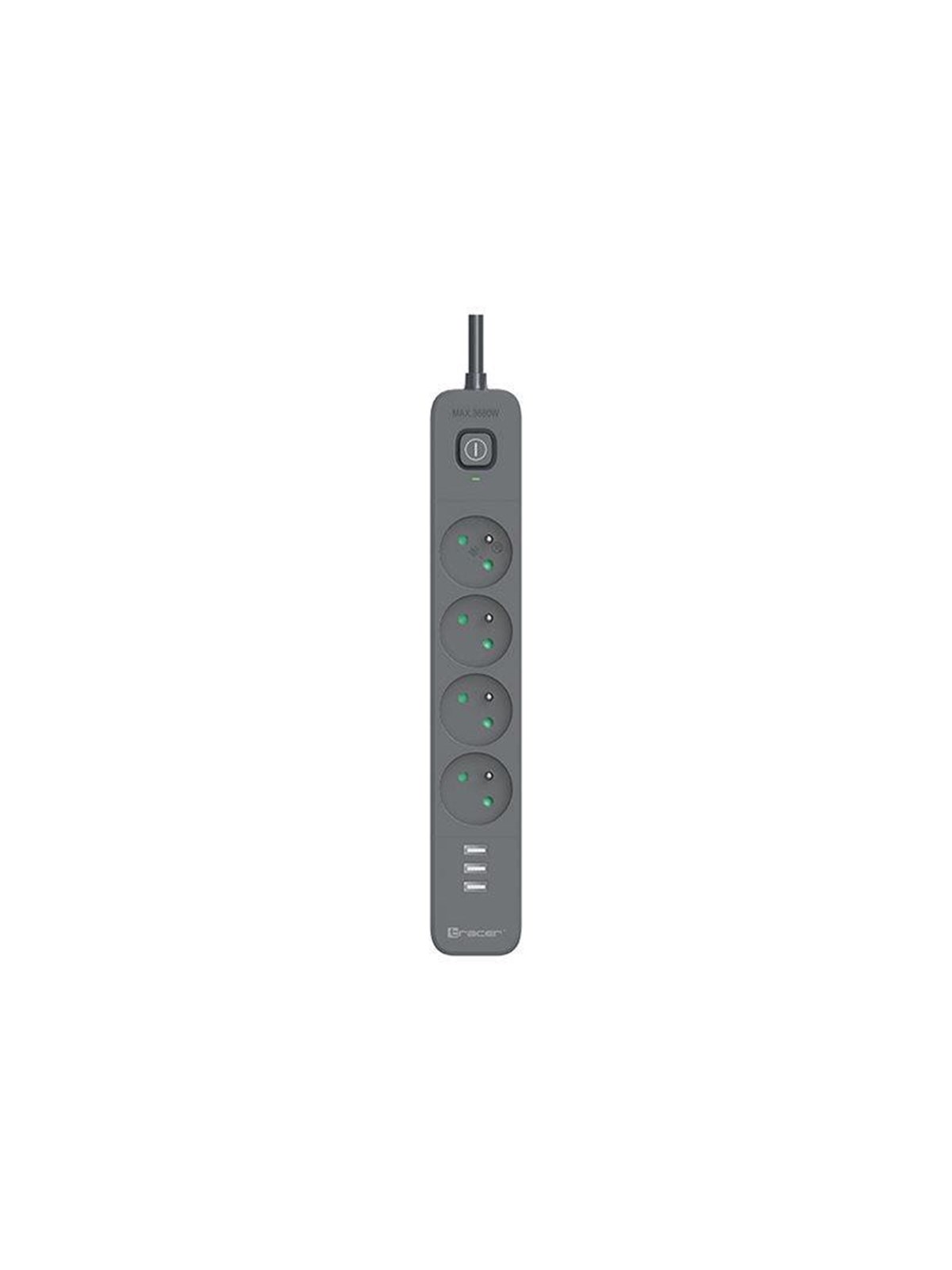 Tracer PowerLine + - power strip - mobile ready - 3680 watt
