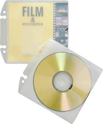 Durable CD/DVD Ordner-Hülle 1 CD/DVD/Blu-Ray PP Transparent 10 St. (B x H) 14 cm x 13 cm 522319