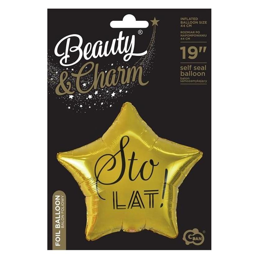 GoDan Happy Birthday Folienballon, goldener Stern (1x) (40958977)