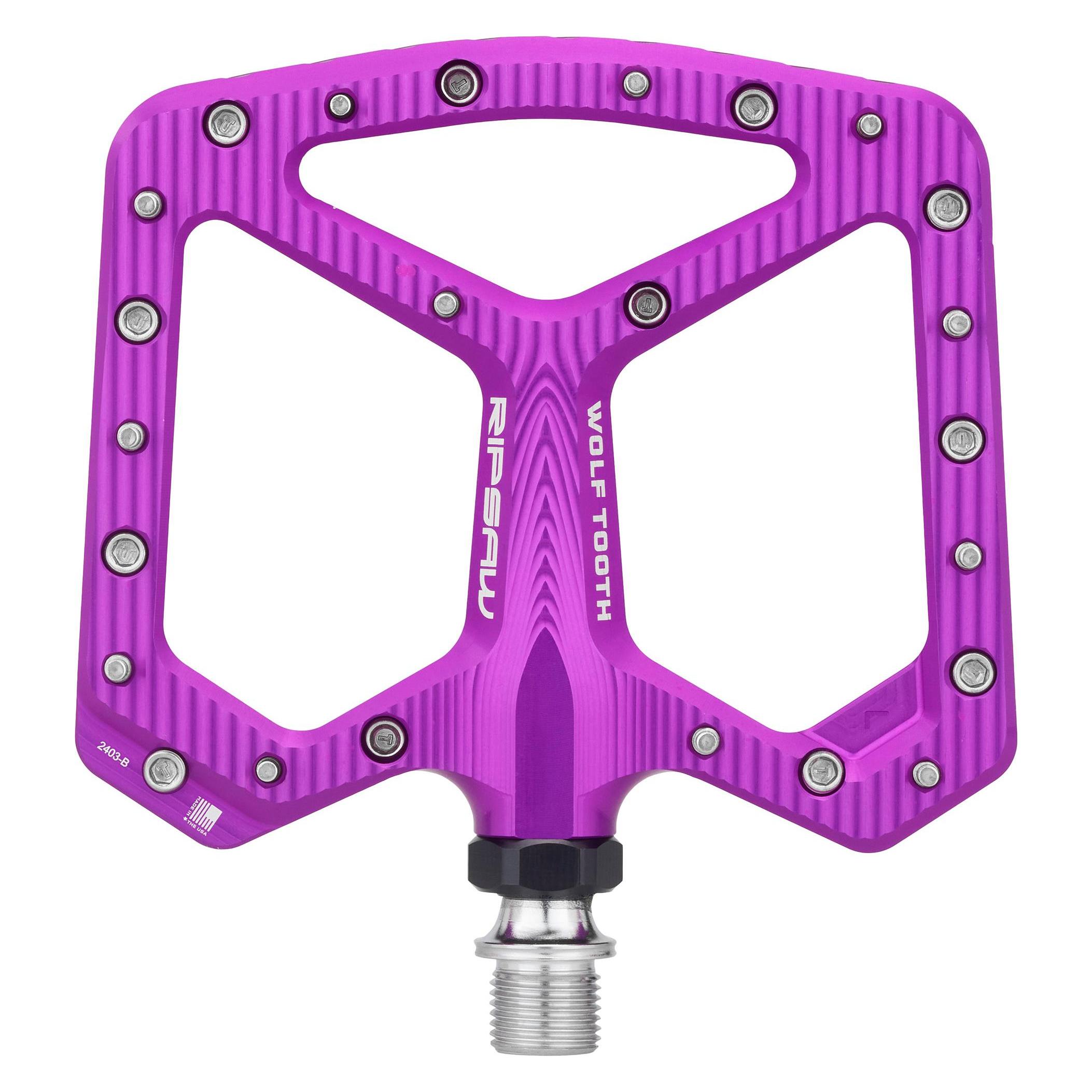 Wolf Tooth Ripsaw Pedals, Plattform-Pedal, purple (PDL-RS-PRP)