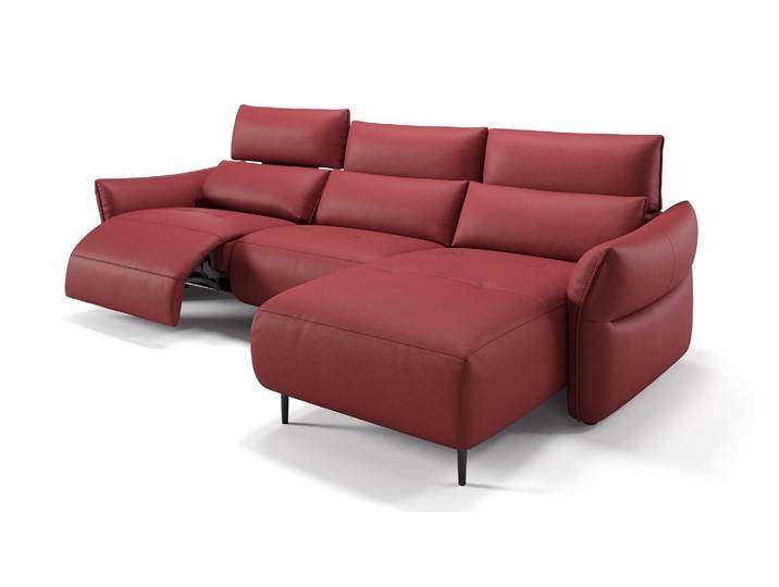 Leder Ecksofa PERUGIA L-Form Relaxcouch Luxus Polstergarnitur