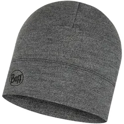 BUFF Merinowolle Mütze Midweight light grey melange