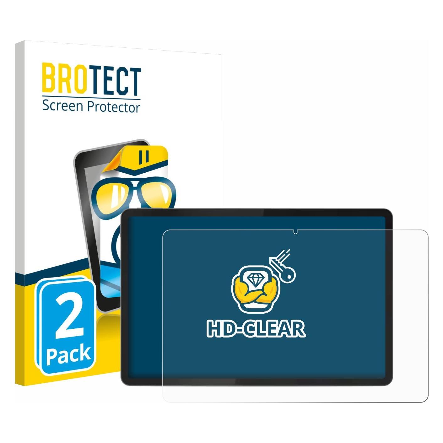 Brotect Schutzfolie für Lenovo Tab K11 (2. Gen.) Displayschutz Displayschutzfolie Folie Klar Transparent (2 Stk., Lenovo Tab P11 (2. Gen)) (1860995)