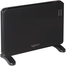 Sygonix SY-6735640 Heizgerät 20 m2 Schwarz, Heizkörper, Schwarz