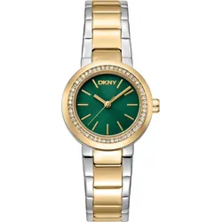 DKNY Eastside mini two tone silver gold stainless steel DK1L024M0165 - grün,bicolor gold-silber - 28mm