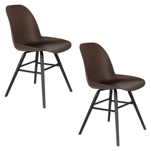 Zuiver eetkamerstoel Albert Coffee set van 2