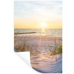 WANDTATTOO Strand - Sonne - Düne - Gras - Sand - Horizont Wandaufkleber 80x120 cm