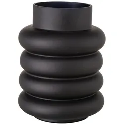 Vase Ribbo 20cm schwarz Glas