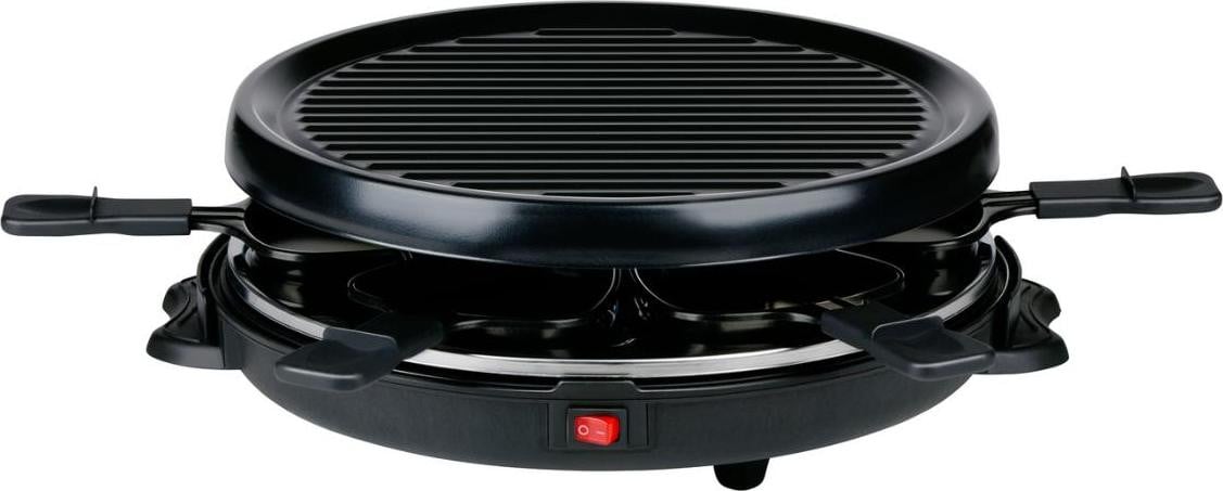 Alpina Raclette-grill 800W Gourmetset voor 8 personen met afneembaar grillplaat