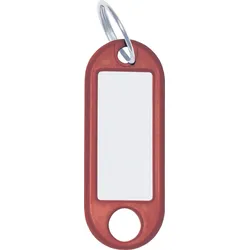 WEDO Schlüsselanhänger mit Ring 18mm rot