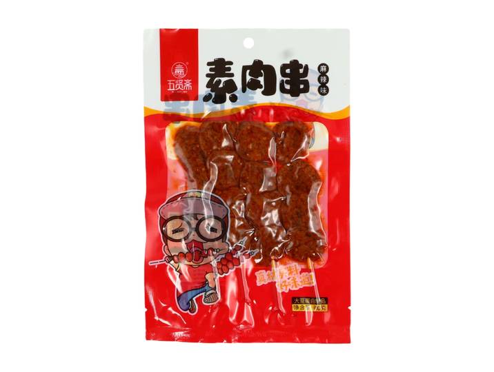 Wuxianzhai Vegetarische vleesspiesjes (pittige smaak) 60 g