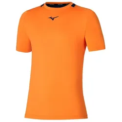 Mizuno, Herren, Sportshirt, trikot tennis (XL), Orange, XL