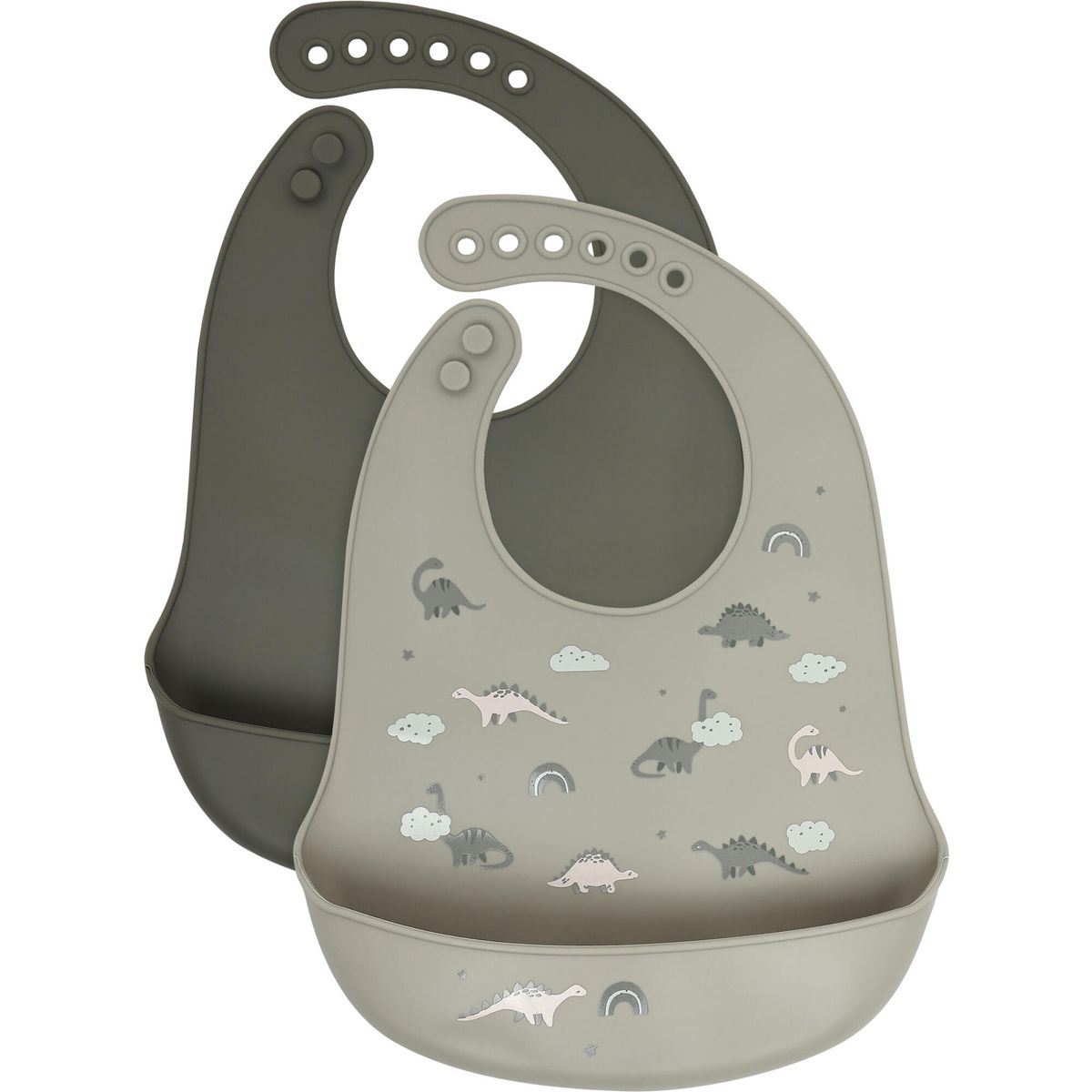 Celavi Silicon Bib (2-pack) rose taupe (4612) ONESIZE 5551-4612-ONESIZE