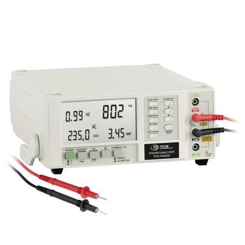 PCE Instruments PCE-PA6000 Leistungsanalysator RS-232 |Auswertesoftware für Leistungsanalyse |IEC-1010-1|CAT II 600V