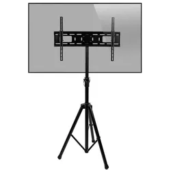 MonLines MBS003B Messe Monitorständer 37-70 Zoll, schwarz (35 kg, 37" - 70"), TV Ständer, Schwarz