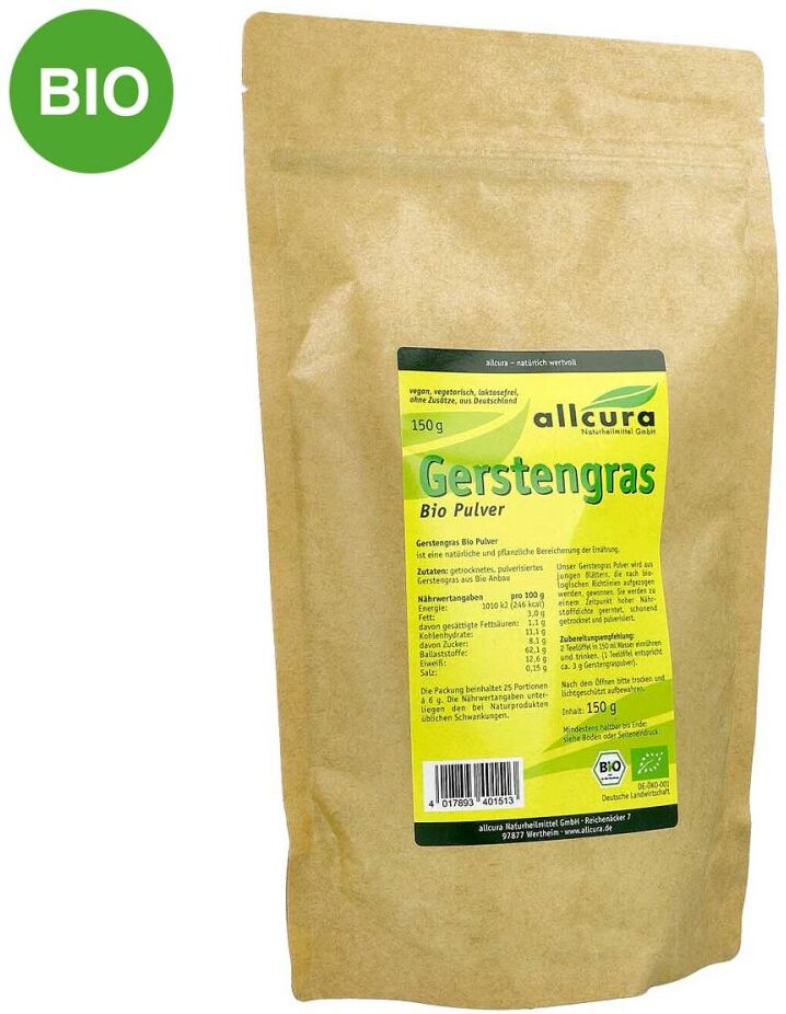 Nutripharm Gerstengras Pulver kbA 150g