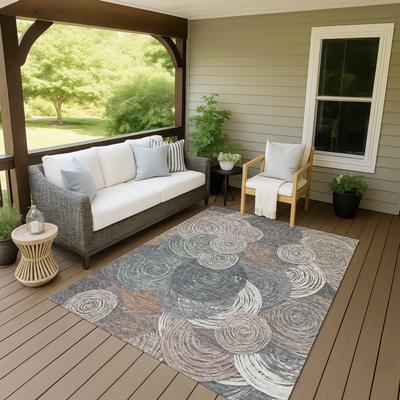Addison Rugs Machine Washable Indoor/ Outdoor Modern Twister Chantille Rug