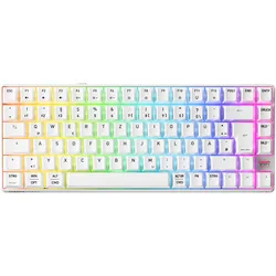 CHERRY Xtrfy K33 Compact Wireless, weiß, LEDs RGB, USB/Bluetooth, DE