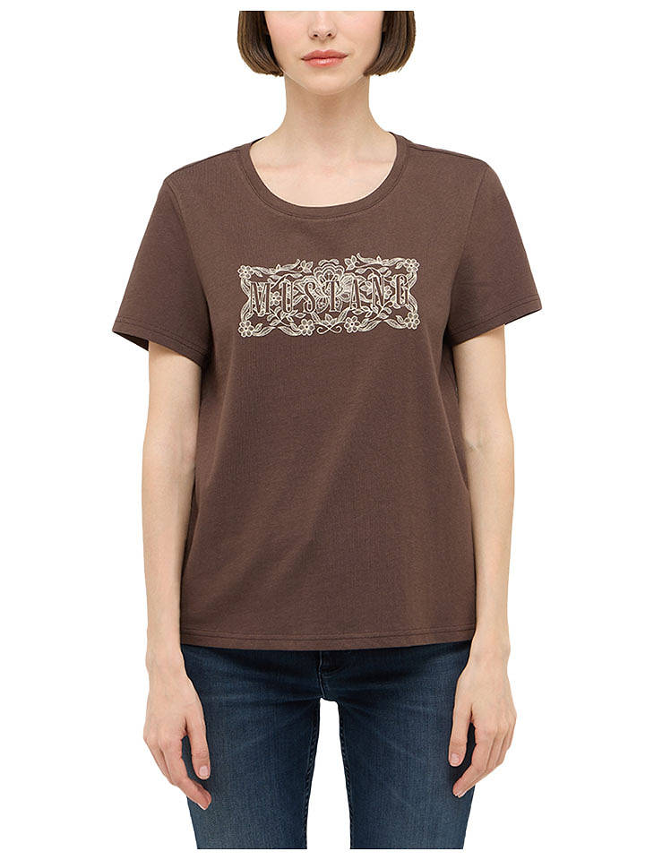 Mustang Shirt in Braun - S