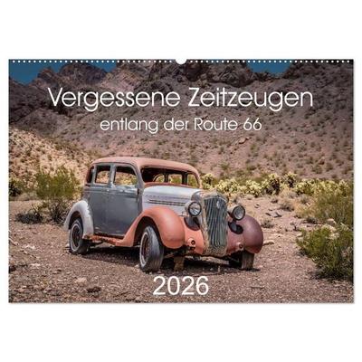Vergessene Zeitzeugen entlang der Route 66 (Wandkalender 2026 DIN A2 quer), CALVENDO Monatskalender