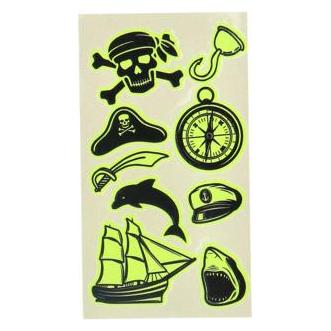 Grafix Glow in the Dark Tattoos - Pink (21536445)