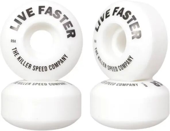 Killer Speed Co. Skateboard Rollen Killer Team Classics Live Faster 99A 4 Stk. (51mm - Weiß)