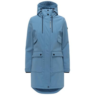 Kurzmantel NAVAHOO "Morgennebel 14", Damen, Gr. S (36), hellblau, Obermaterial: 100% Polyester. Innenfutter: 62% Polyester, 33% Baumwolle, 5% Elasthan. Ärmelfutter: 100% Polyester, tailliert ca. Mitte Oberschenkel, hoch geschlossener Ausschnitt,...