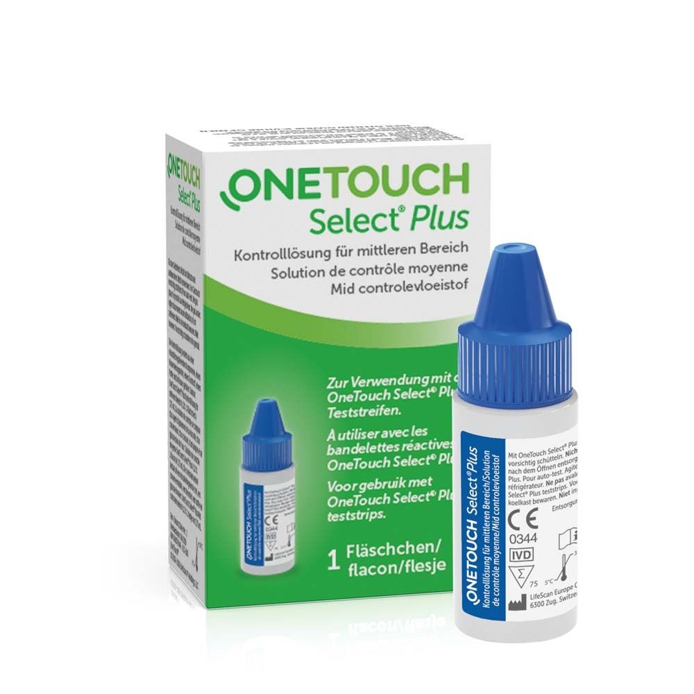 ONE Touch Select Plus Kontrolllösung mittel 1,3 ml Lösung